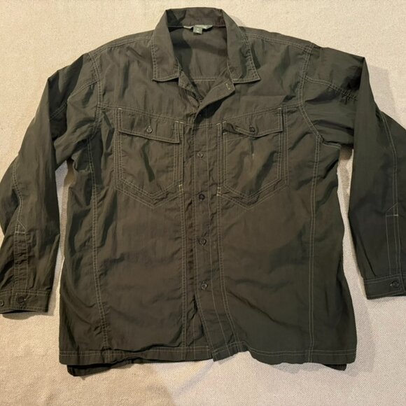 Hip or Functional - light weight jacket - Army Green with white stitching - XL - Picture 1 of 5